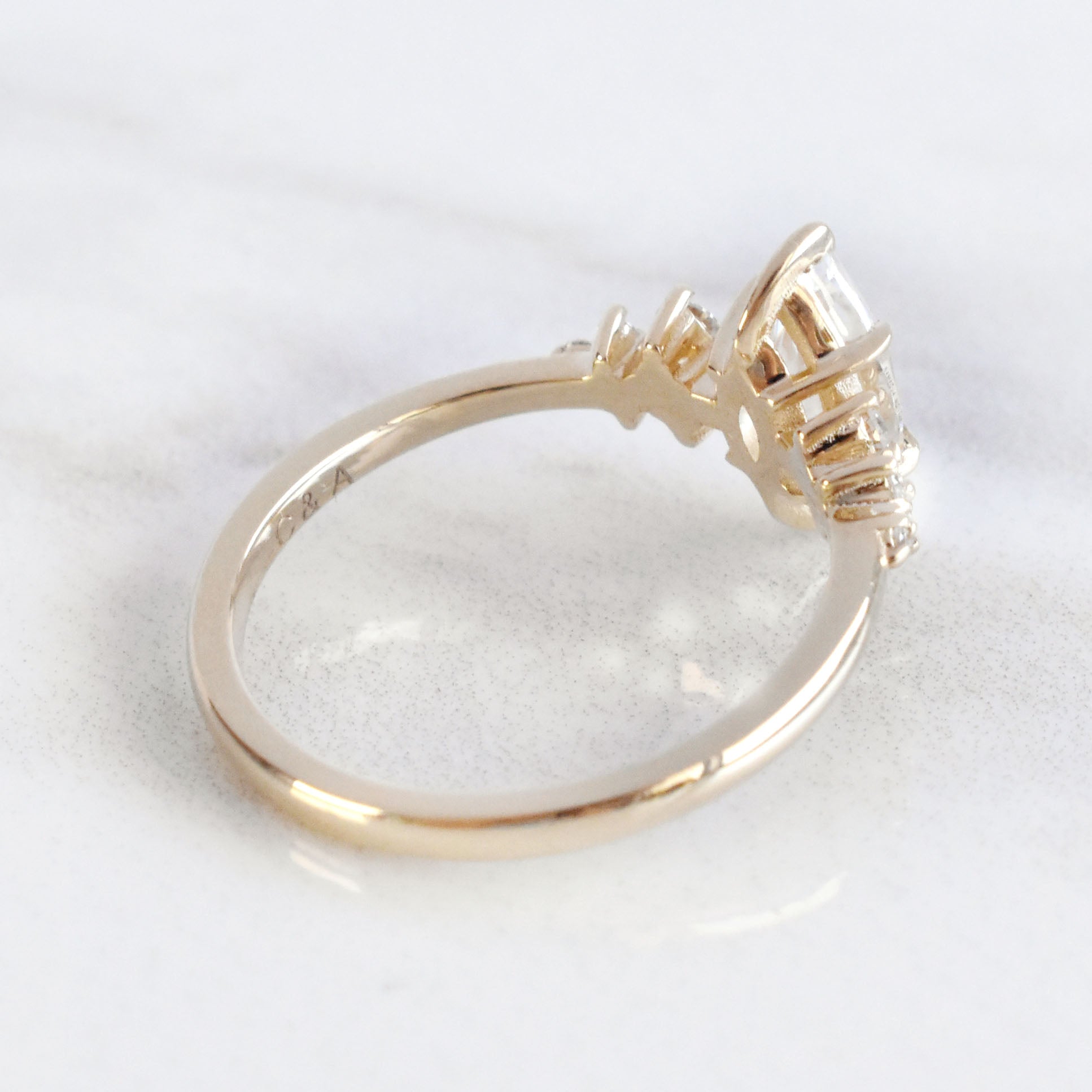 Marquise Snowdrift Ring