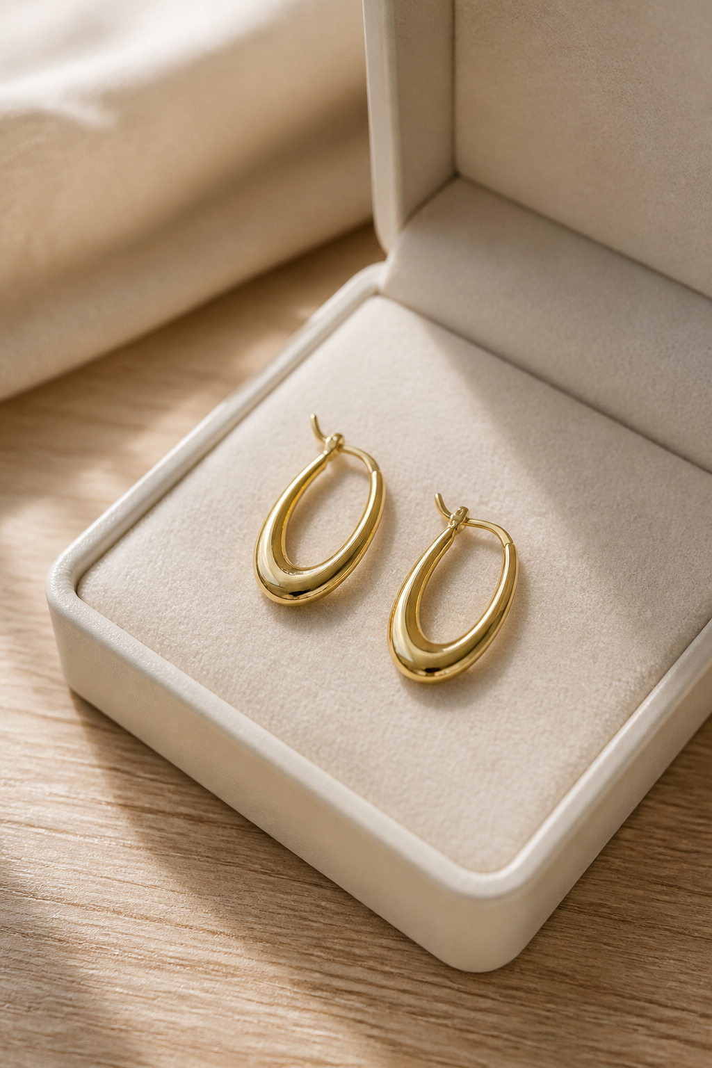 Old money oval earrings