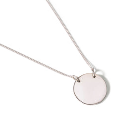 Disc Necklace ( attached to chain )
