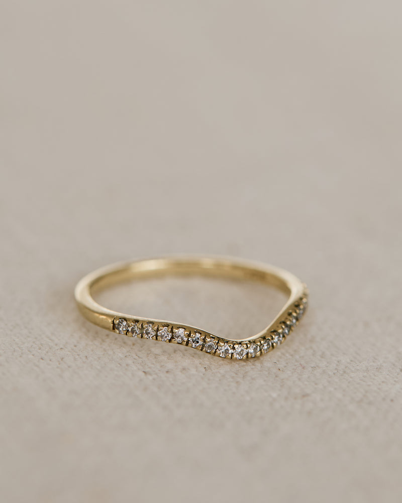 Curved Half Eternity Band