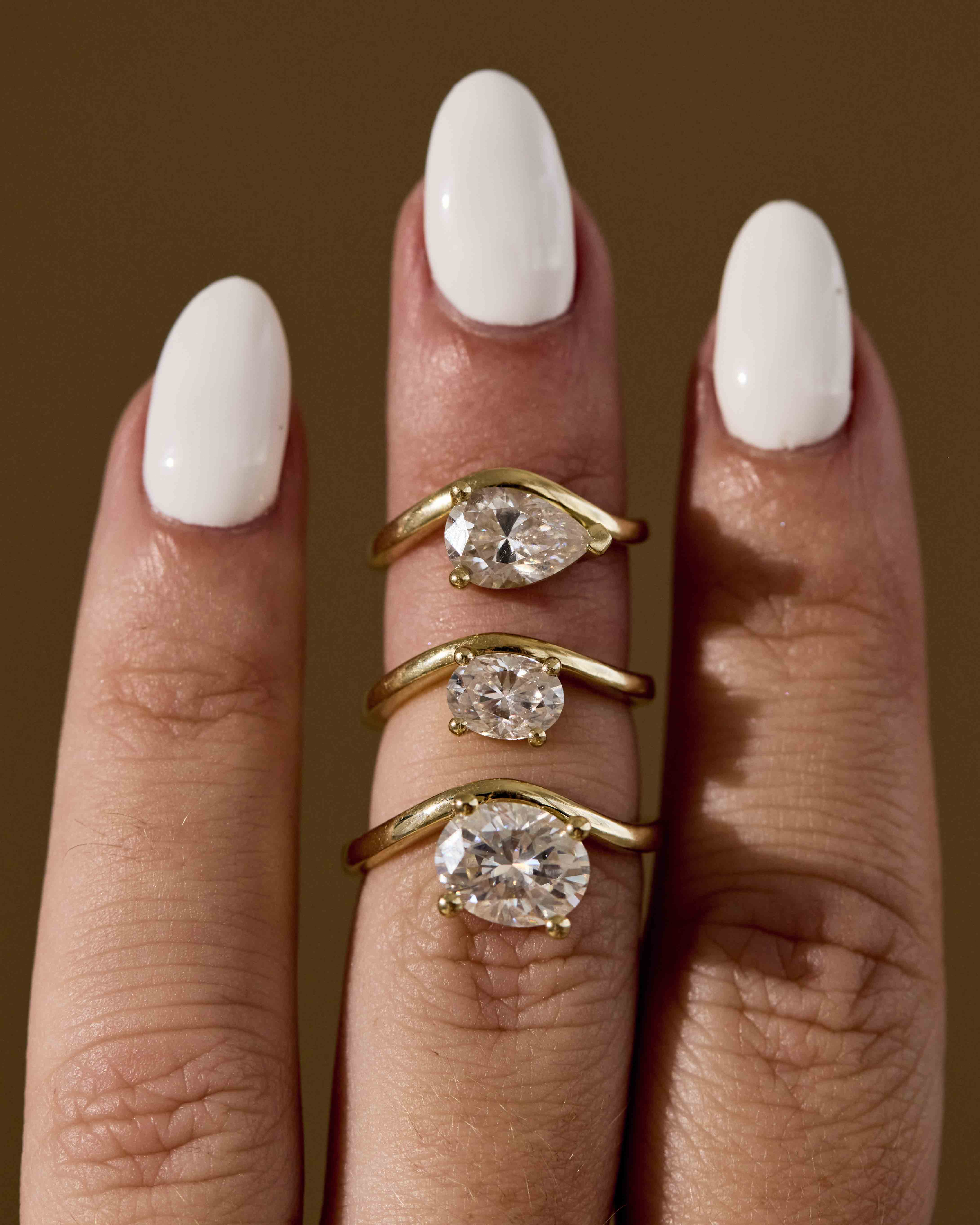 Pear Shape Pinky Ring