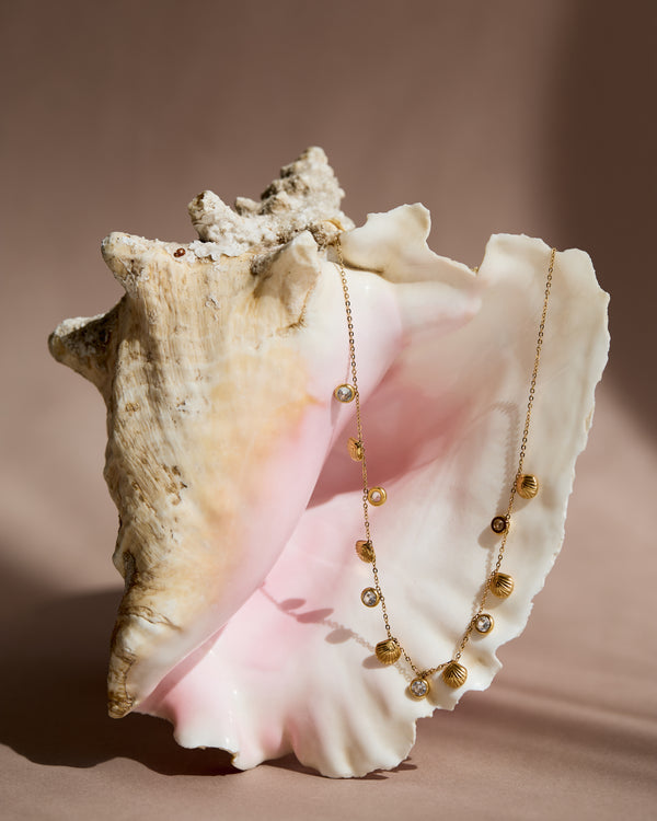 Golden Seashell Necklace