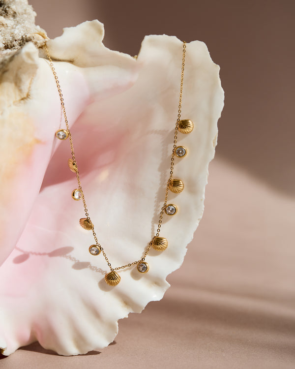 Golden Seashell Necklace