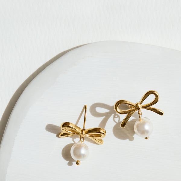 【Monday Edition】24SS PEARL BOW EARRINGS Lilé Things