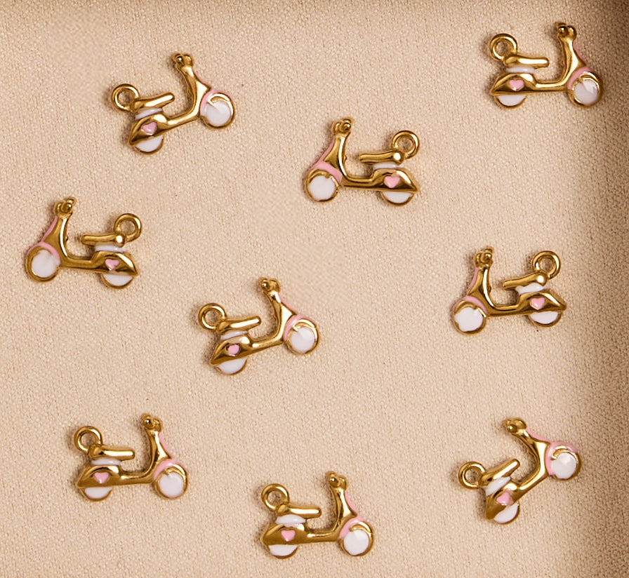 Pink Scooter Charm