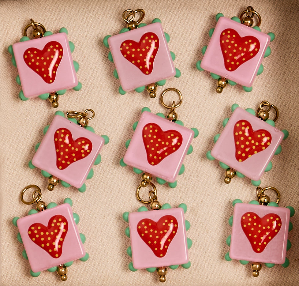 Funky Heart Charm