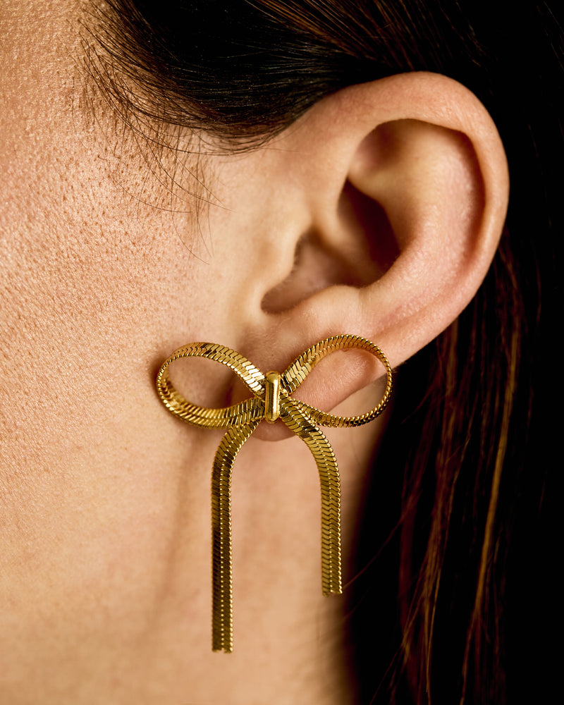 Snake Bow Earrings