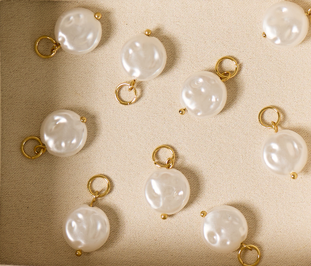 Round Pearl Charm