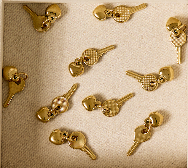 Key&Heart Charm