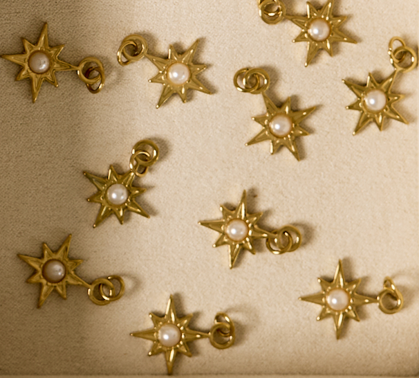 Star with Pearl Charm