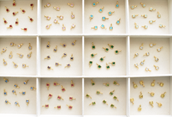 Square Birthstone charm
