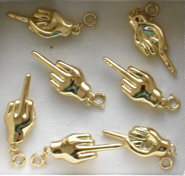 Middle Finger Charm