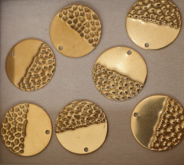 Engravable round disc charm