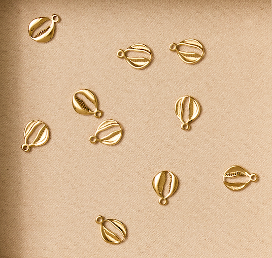 Cowrie shell charm