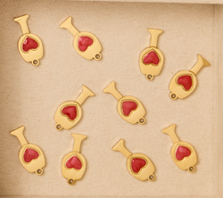 Heart Wine Charm