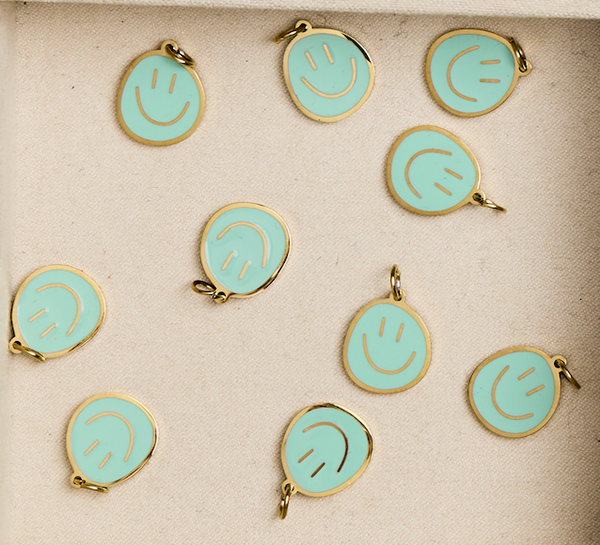 Blue Smily Charm