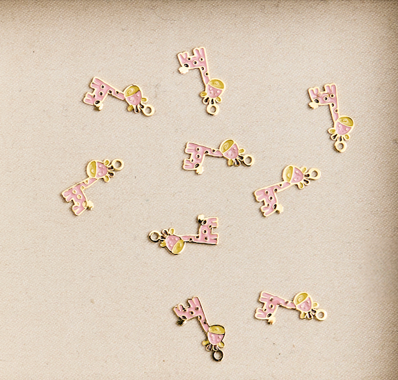 Pink Giraffe Charm