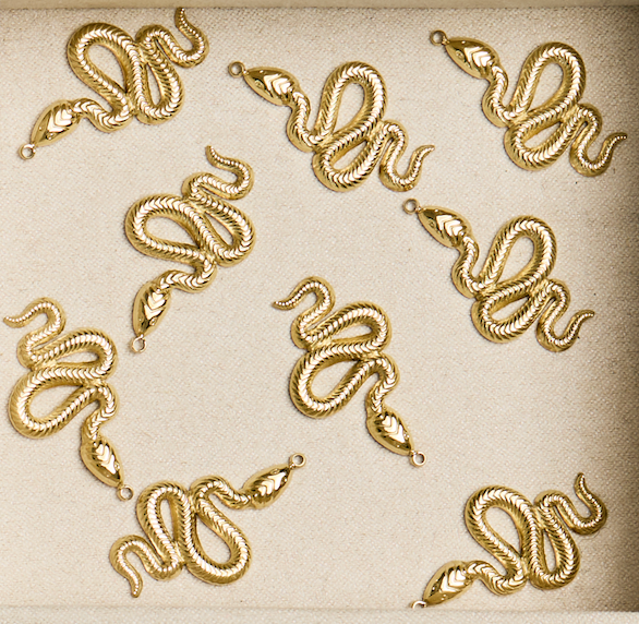 Gold Snake Charm