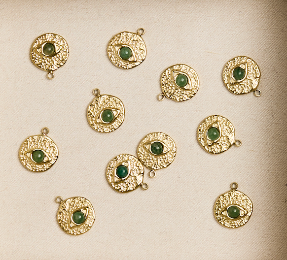 Green Evil Eye Charm