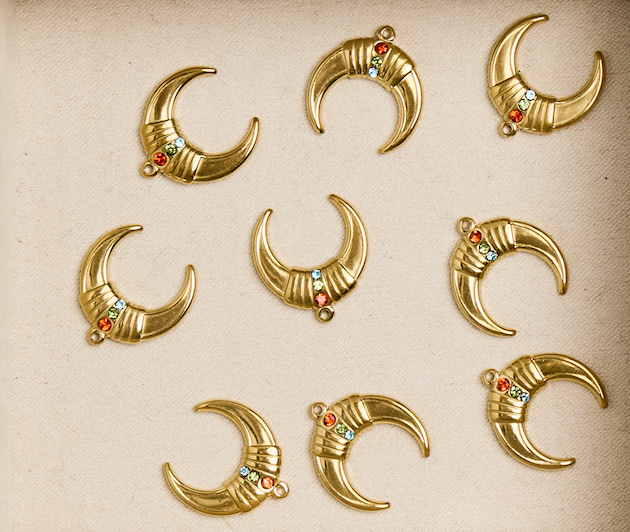 Golden Moonrise Charm