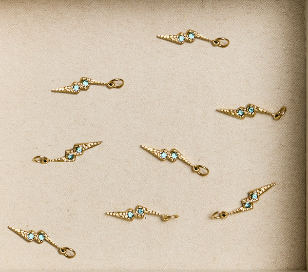 Fancy Lightning Bolt Charm