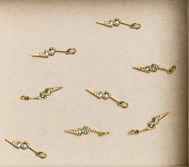 Fancy Lightning Bolt Charm