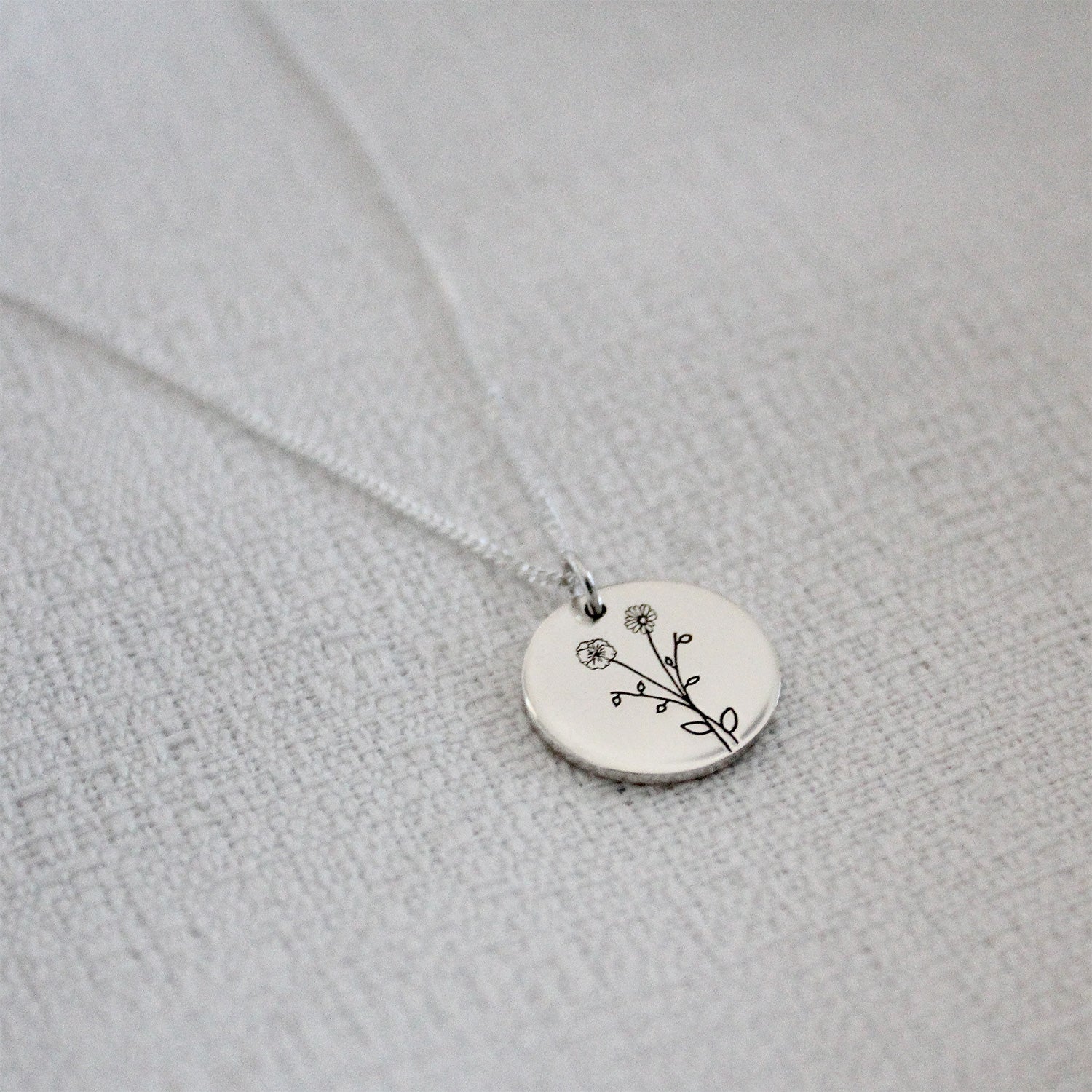 Silver Bouquet Necklace