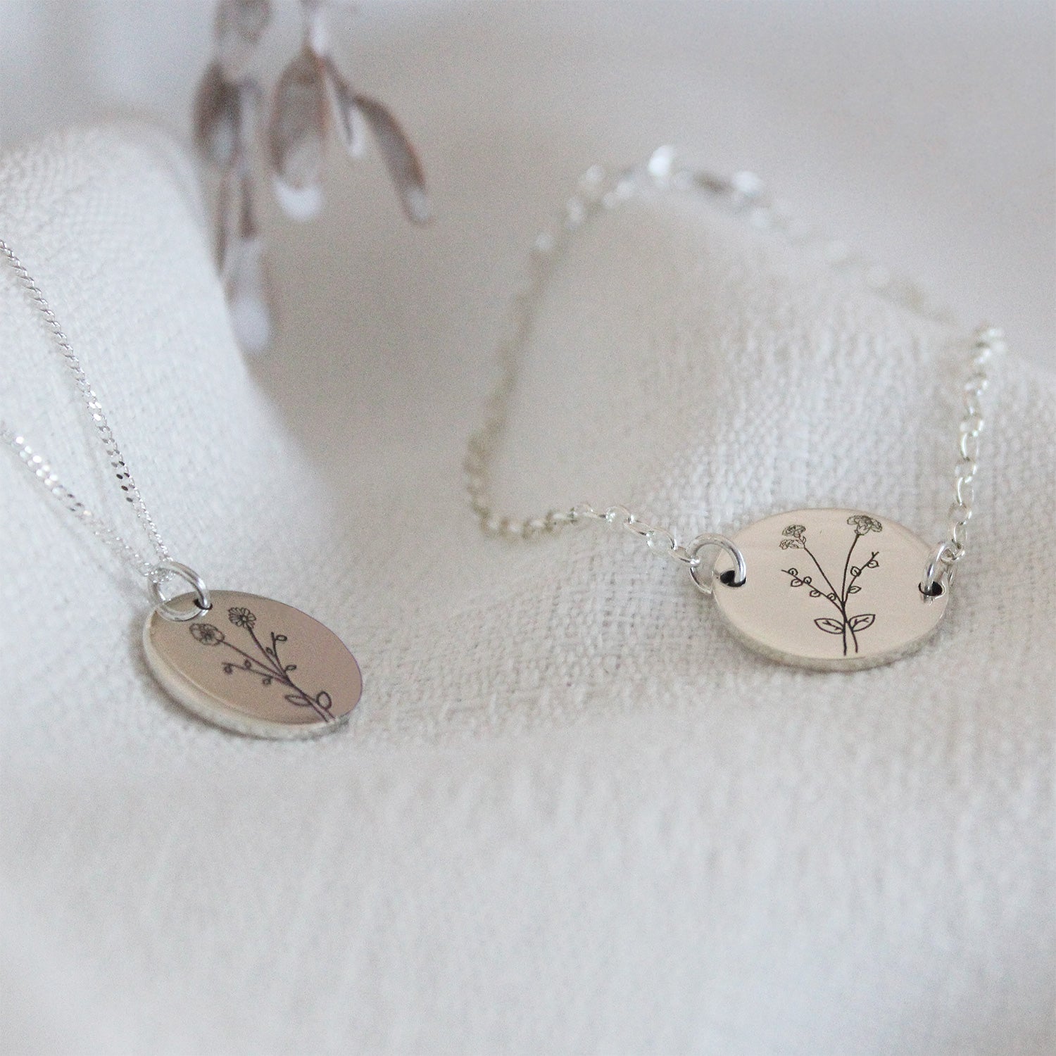 Silver Bouquet Necklace