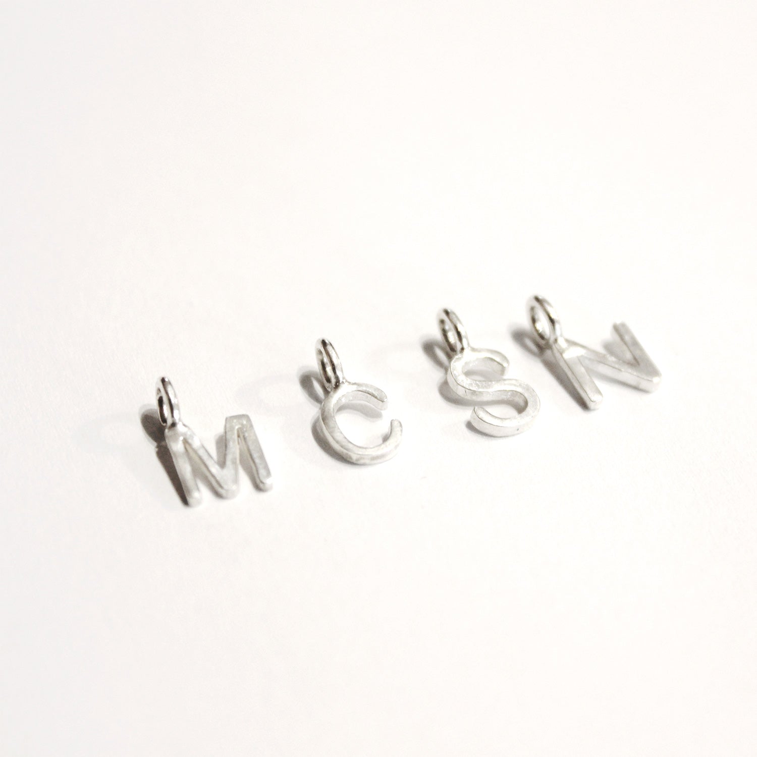 Silver Letter Pendant