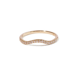 Curved Half Eternity Band