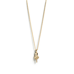 Gold Middle Finger Necklace