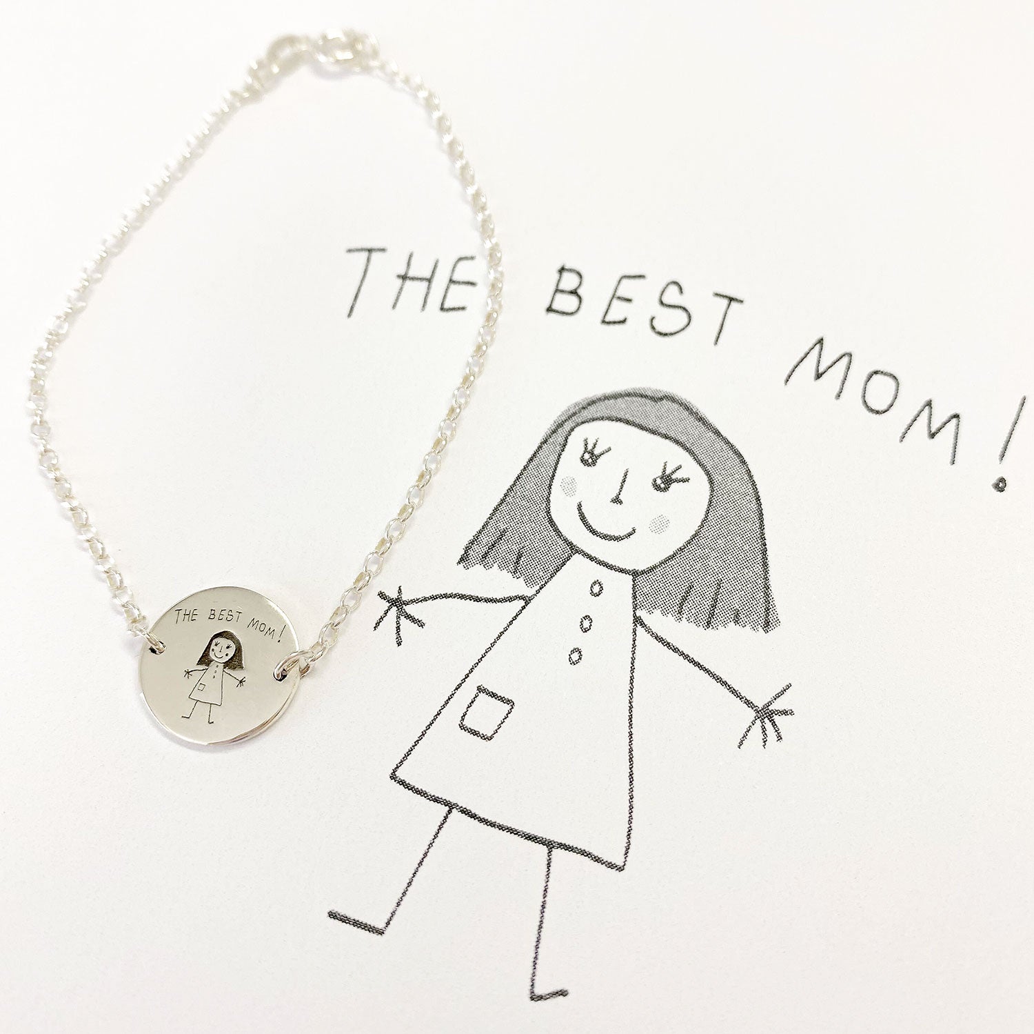 Silver Children's Drawing Bracelet