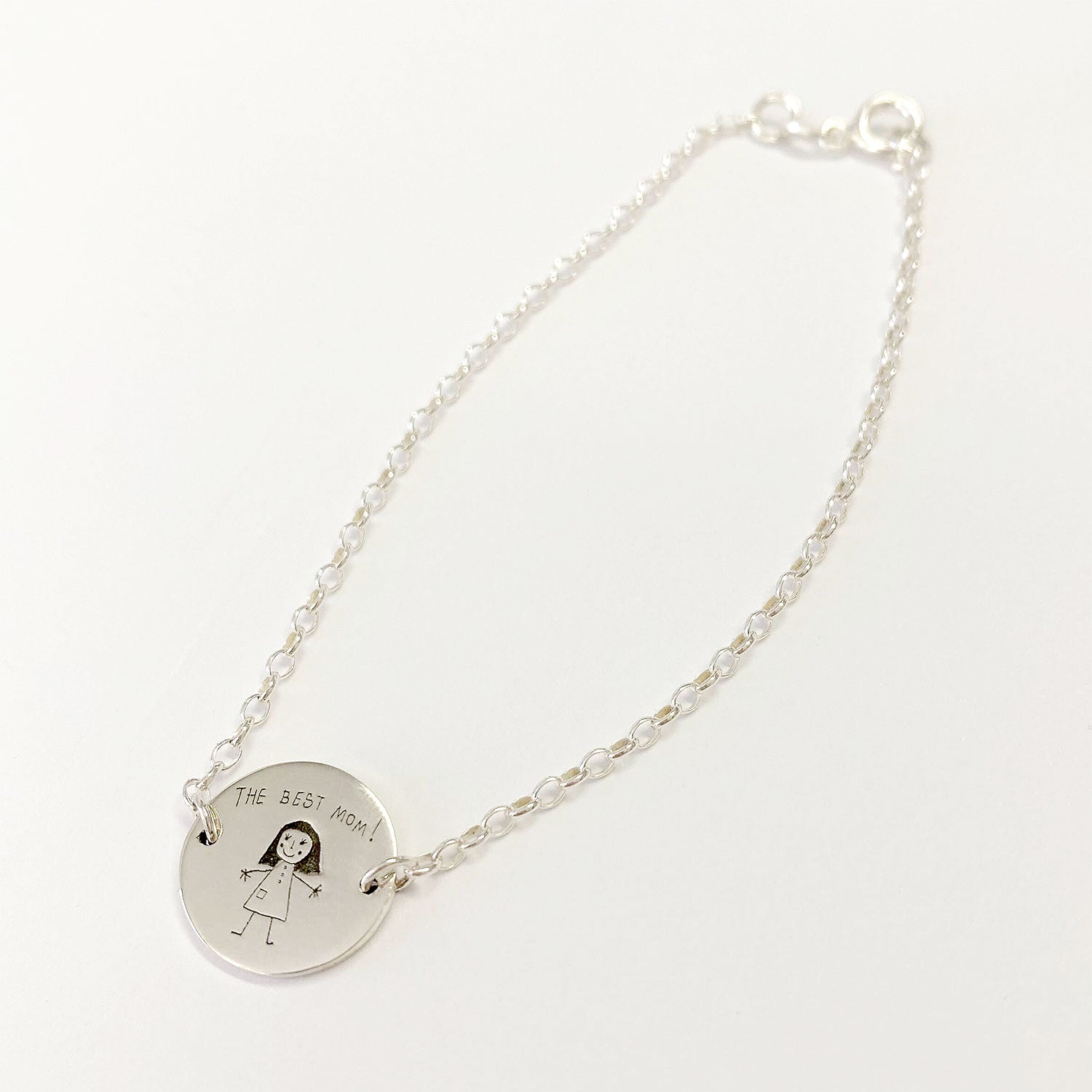 Silver Children's Drawing Bracelet
