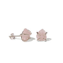 Rose Quartz Studs