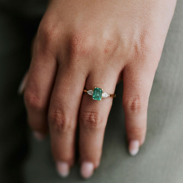 Olivia Emerald Ring