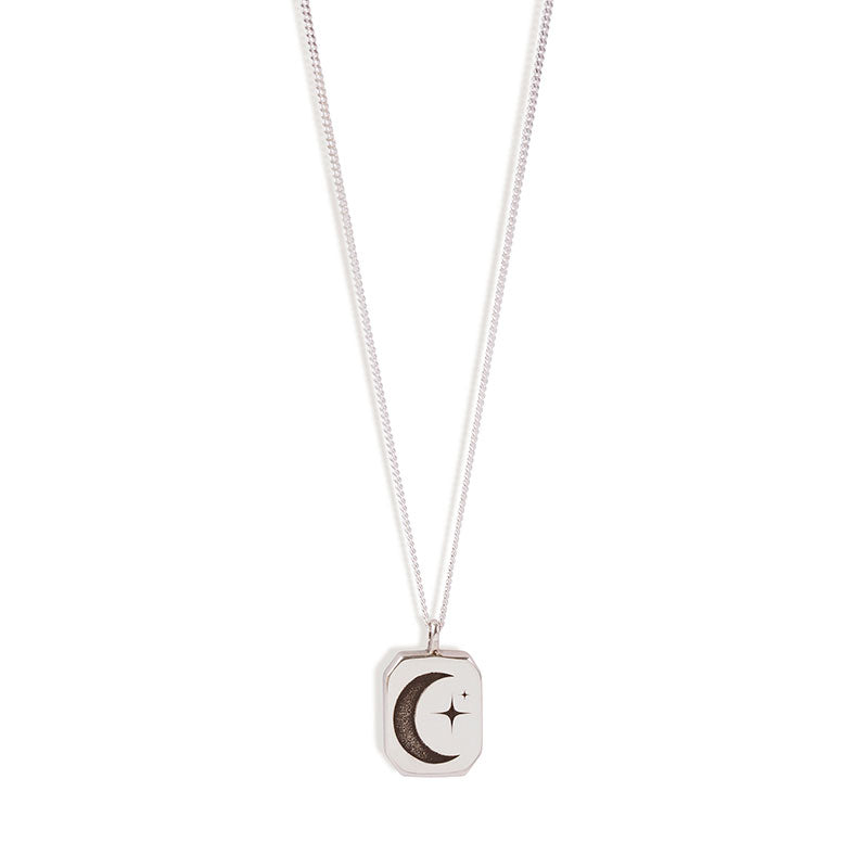 Silver Moon & Stars Necklace