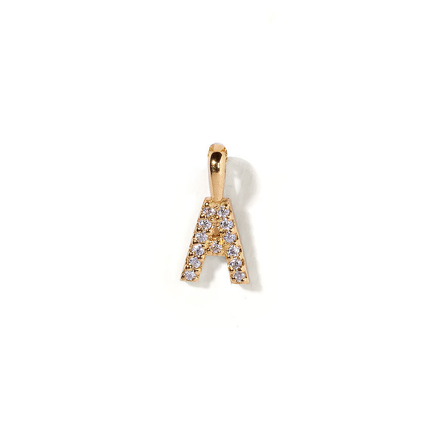 Gold Petite Initial Pendant