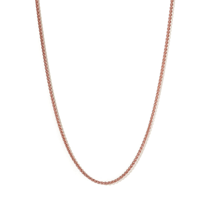 Rose Gold Extendable Wheat Chain