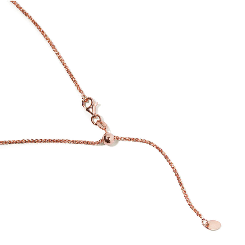Rose Gold Extendable Wheat Chain