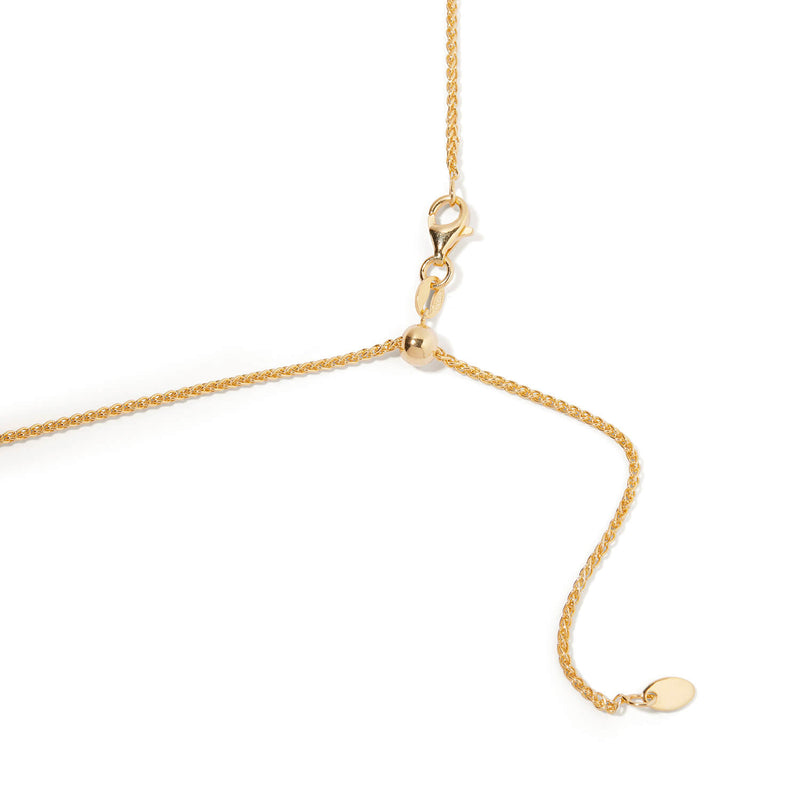 Yellow Gold Extendable Wheat Chain