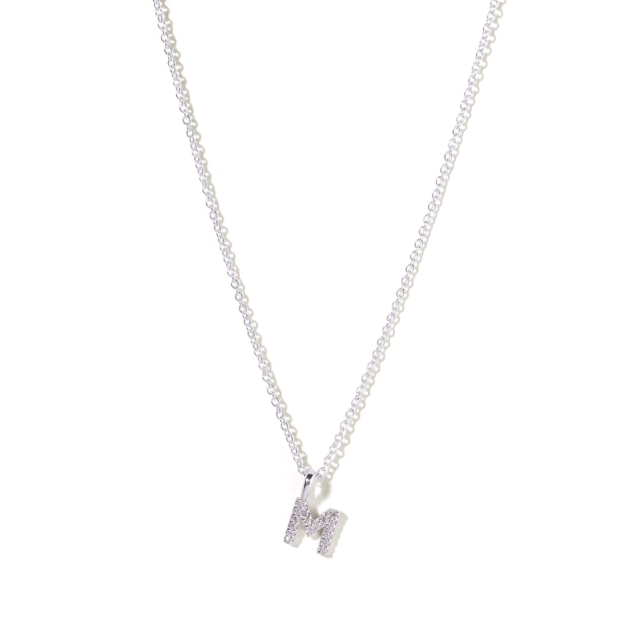 Silver Petite Initial Necklace
