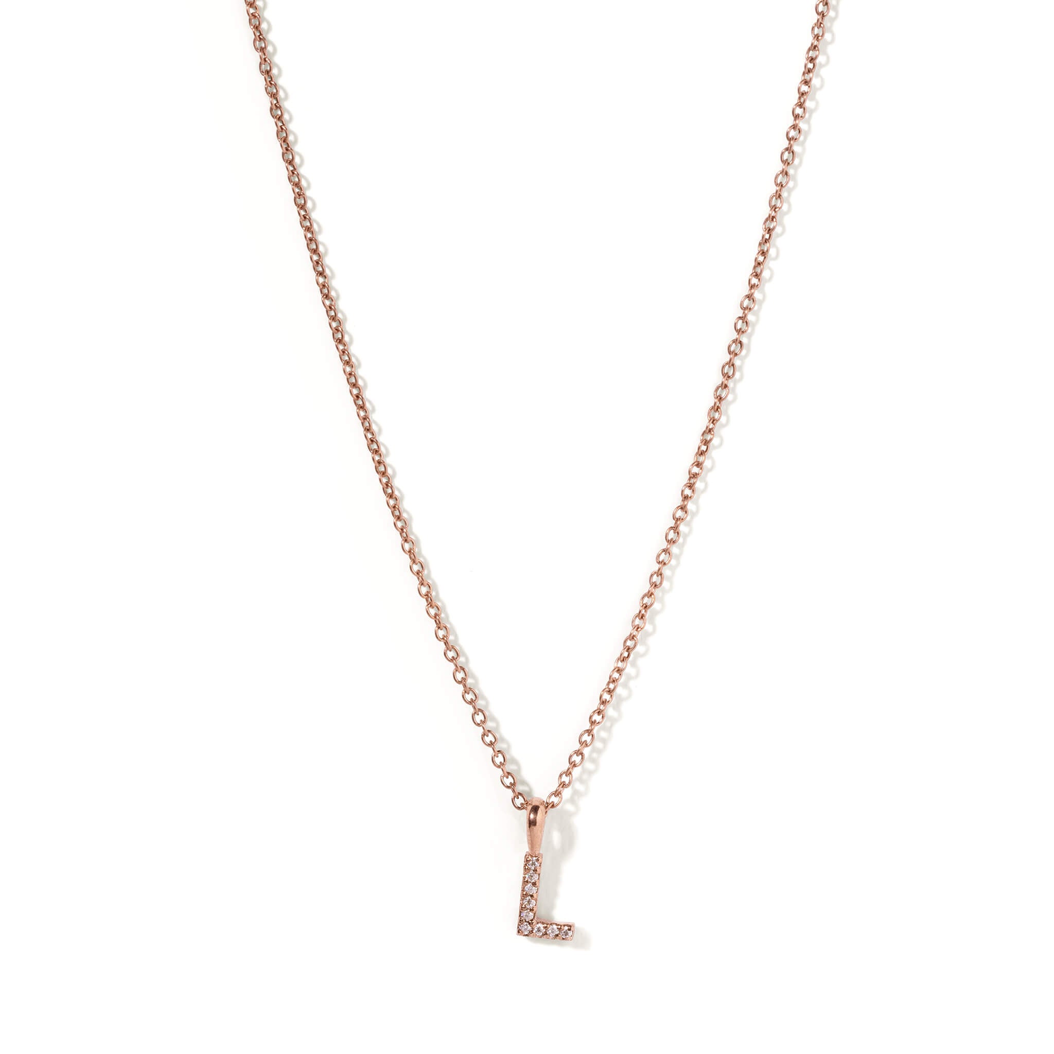 Gold Petite Initial Necklace