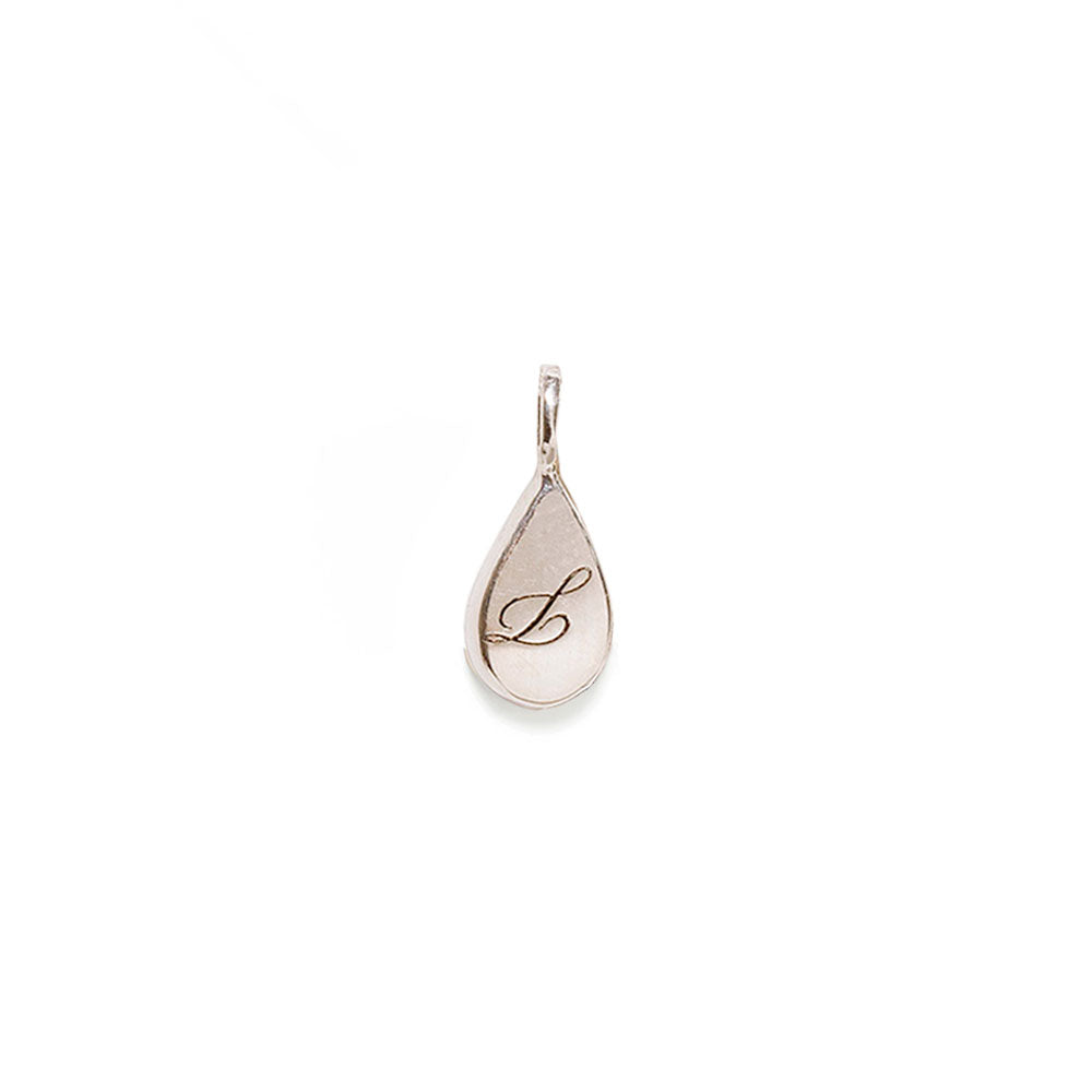 Small Silver Teardrop Pendant