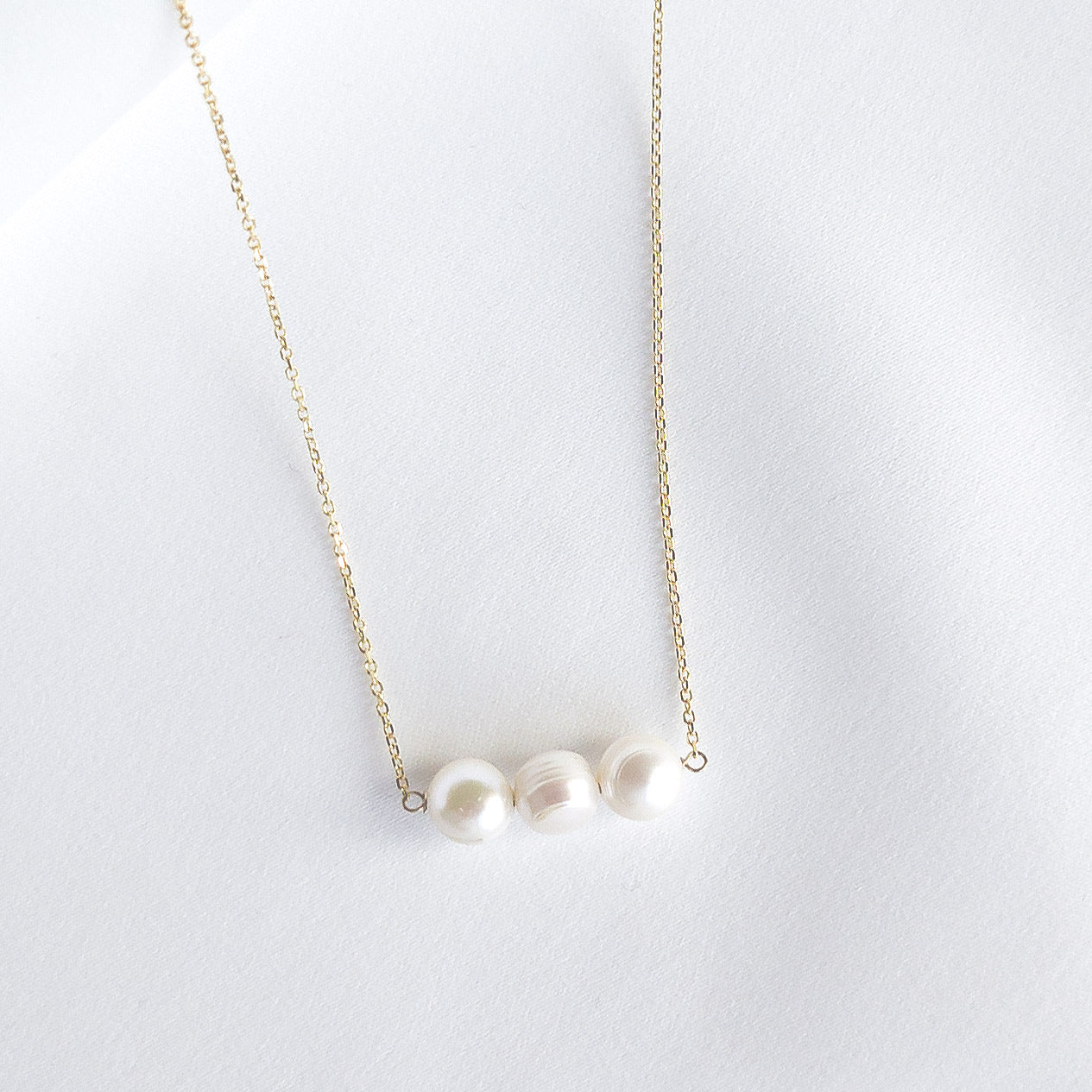 Gold Pearl Necklace