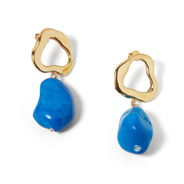 Turquoise Organic Earrings