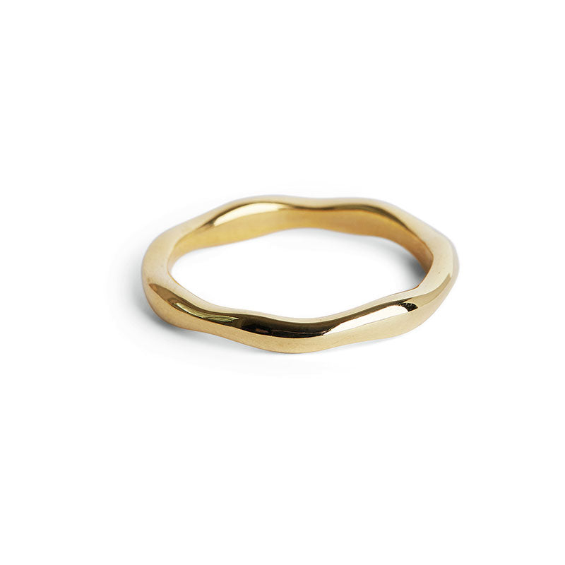 Thick Gold Wobble Ring