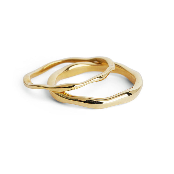 Thin Gold Wobble Ring